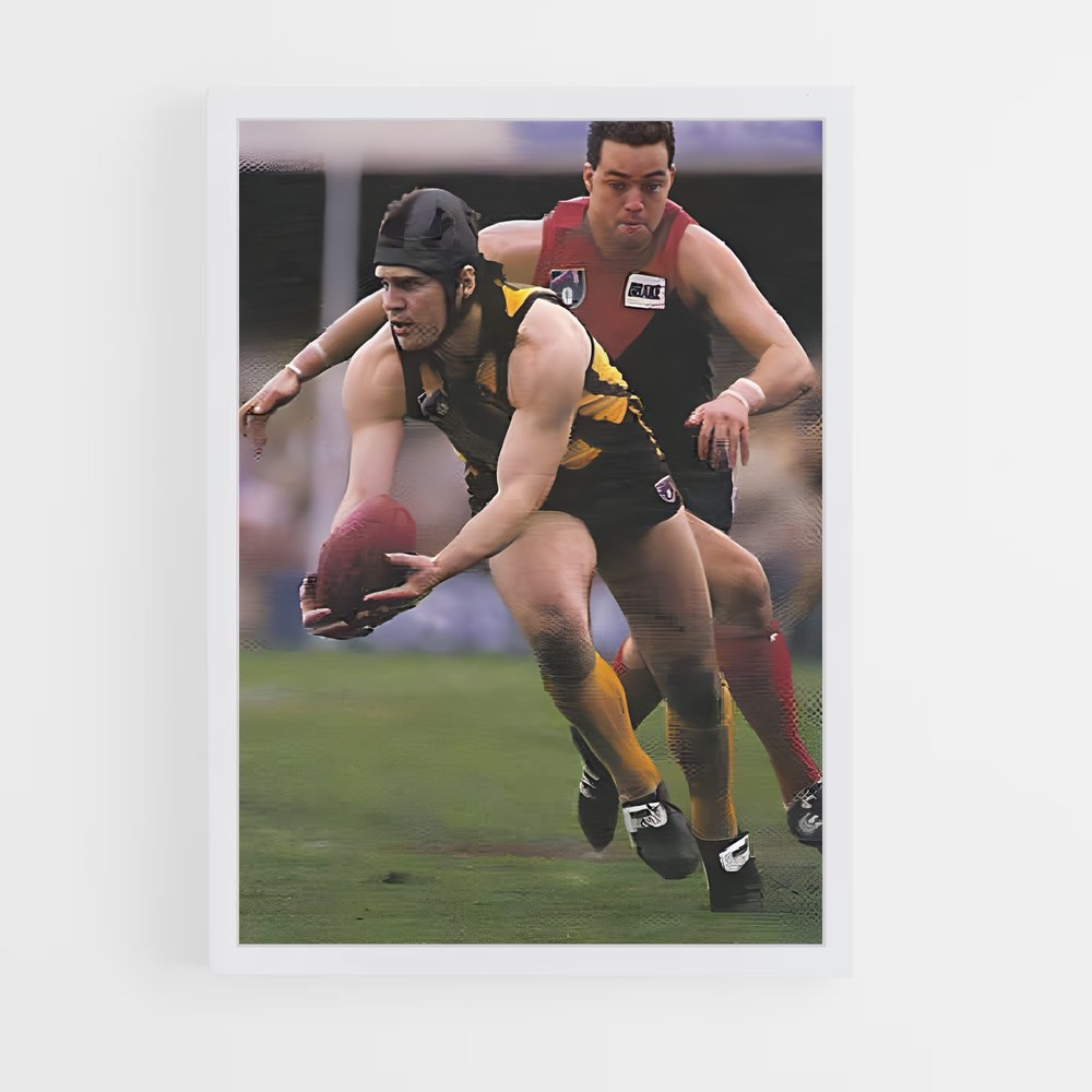 Poster Le Lancer de Jason – affiche Football australien (vue 3)